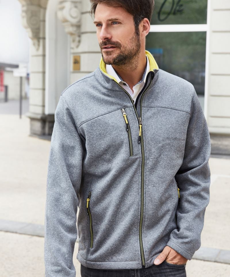 Men's Melange Softshell Jacket JN1148