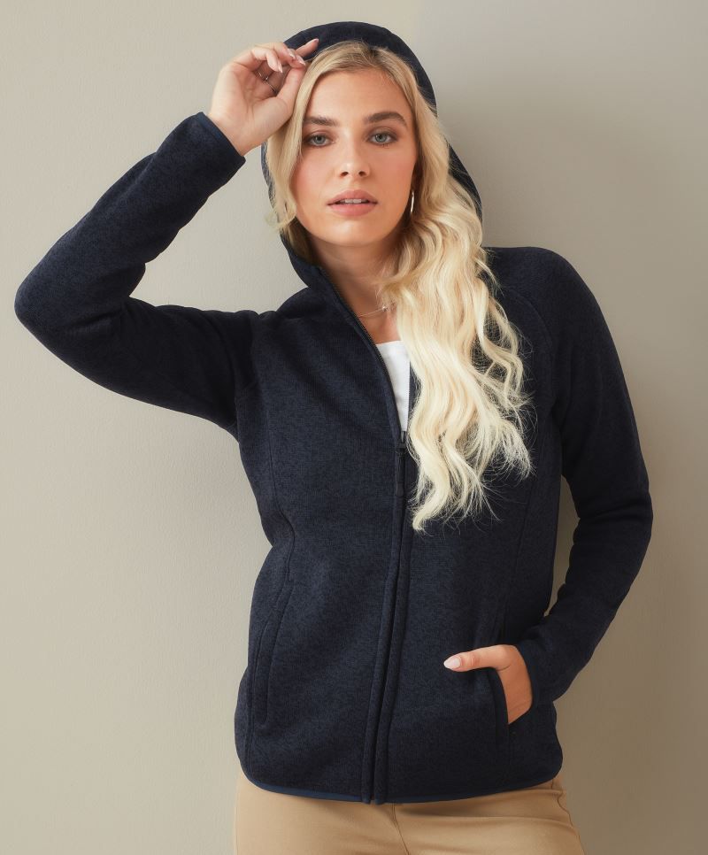 Lux Damen Kapuzen Strickfleece Jacke Stedman ST5560